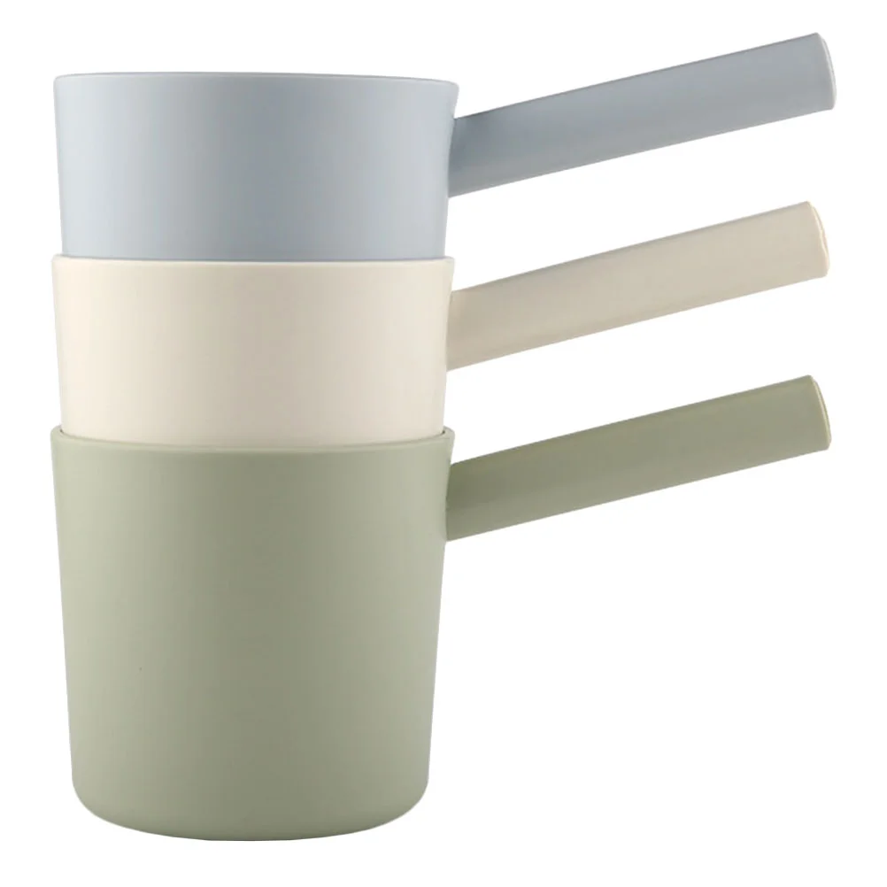 

3PCS Multi-purpose Water Spoon Baby Washing Head Cup Plastic Water Ladle Kitchen Water Scoop for Bathroom Home Store