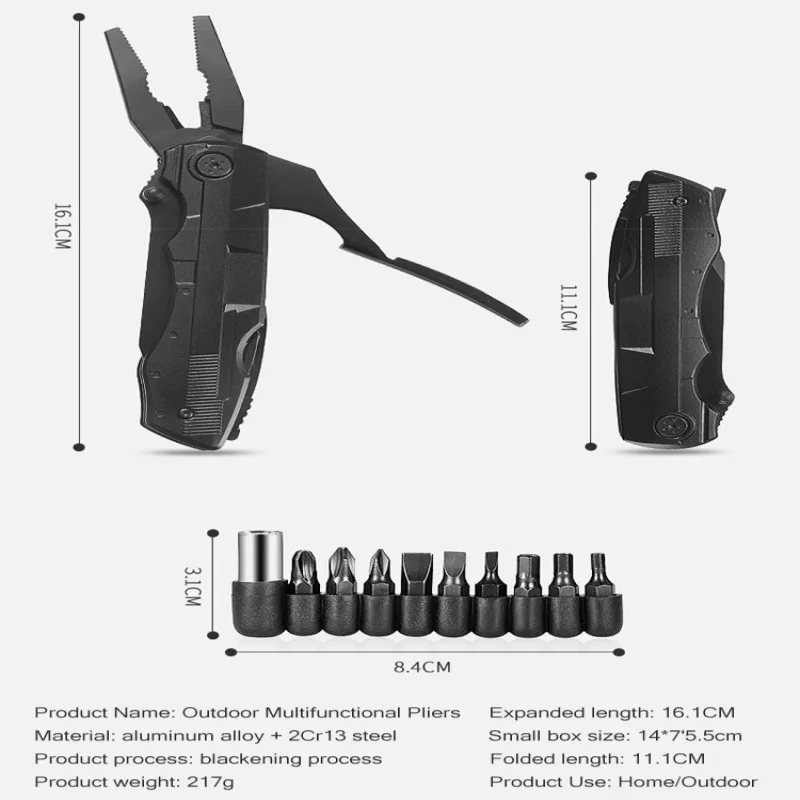 Многофункциональный инструмент складные плоскогубцы многофункциональные набор