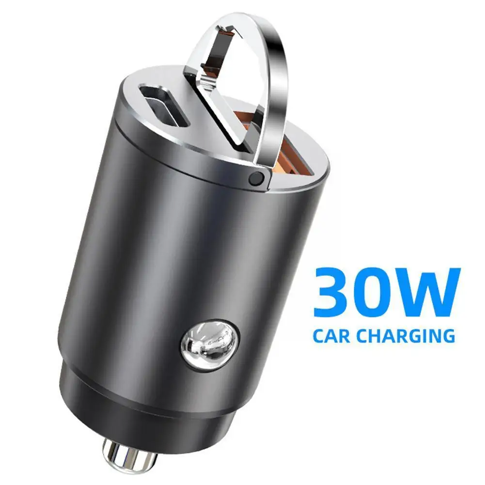 

1pcs Car Charger Fast Charging Adapter PD QC 3.0 Super Fast Charging For IPhone 14 Type C USB Car Charger For Samsung Lapto Z6Z1