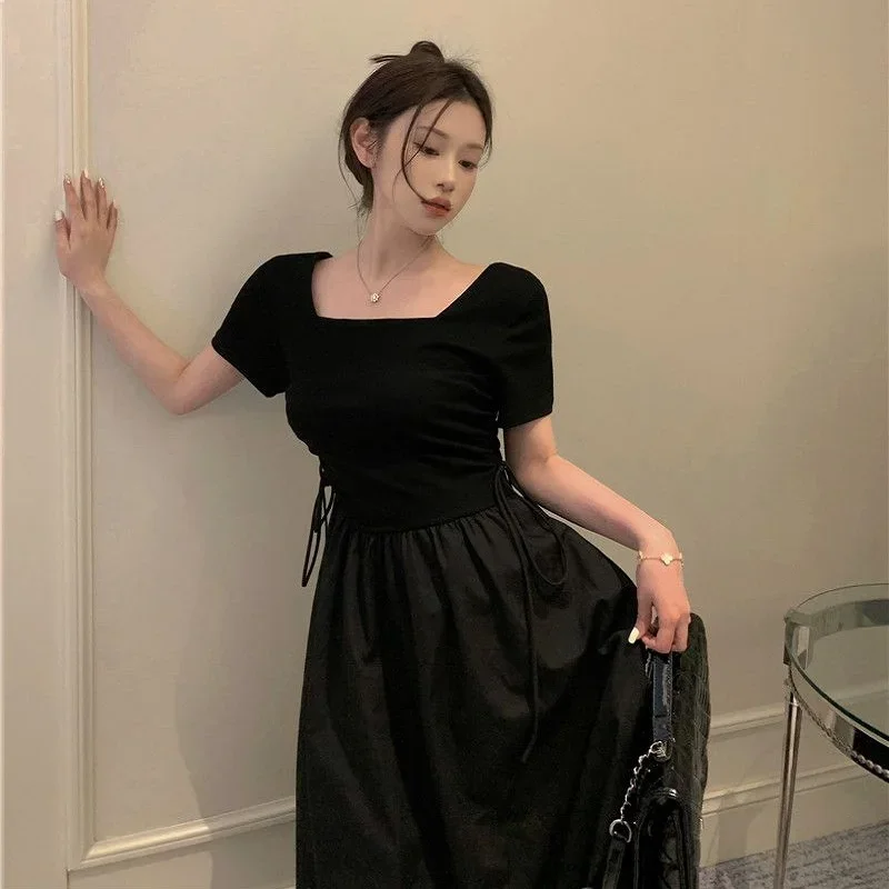 Модные темпераментные приталенные платья First Love для женщин новинка 2024 маленькое