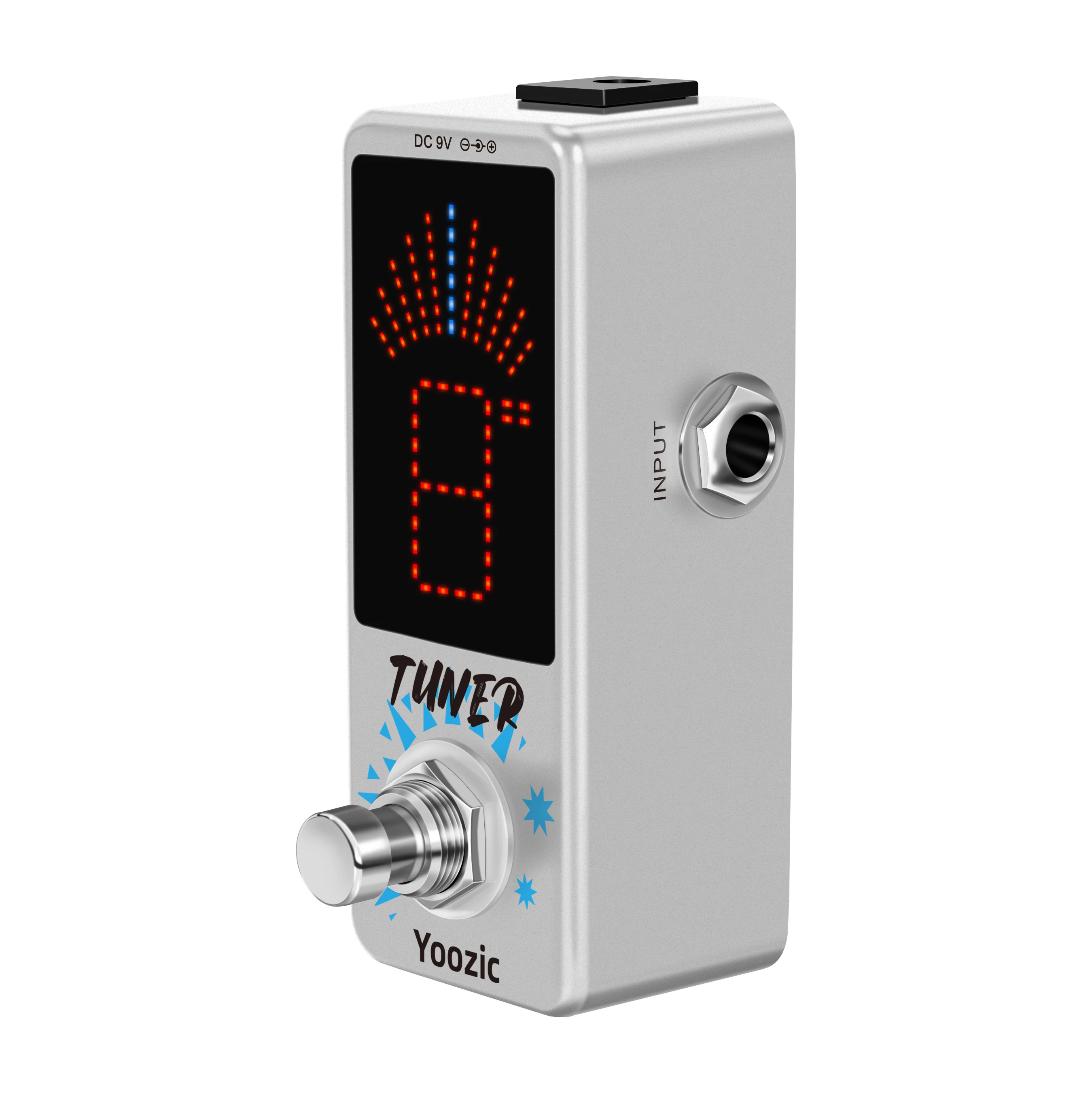 Yoozic LT-910 Guitar Tuner Pedal High Precision Guitar Chromatic Tuner Pedals For Electric Guitars True Bypass Full Metal Case