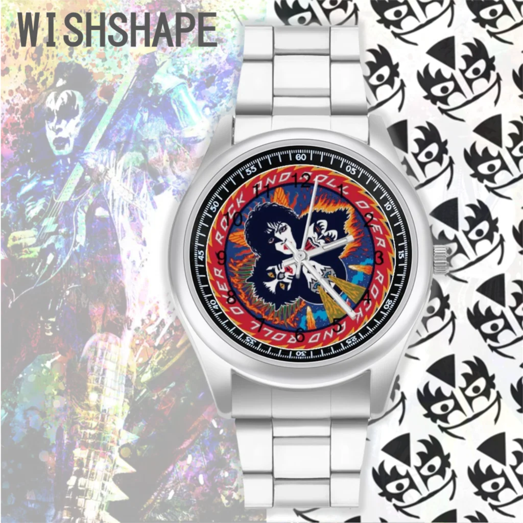 Kiss Band Quartz Watch Design Rock Music Original Wrist Watch Stainless Fashion Outdoor Couple Wristwatch