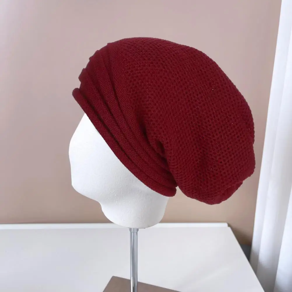 

Однотонная шапка, уютная стильная вязаная шапка унисекс на осень и зиму, мягкая теплая ветрозащитная шапка для женщин и мужчин, эластичная вязаная шапка