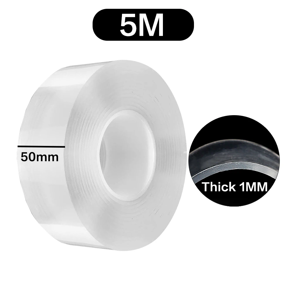 

1/3/5M Super Strong Double-sided Tape Household Appliances Waterproof Wall Stickers Home Improvement Resistance Tape