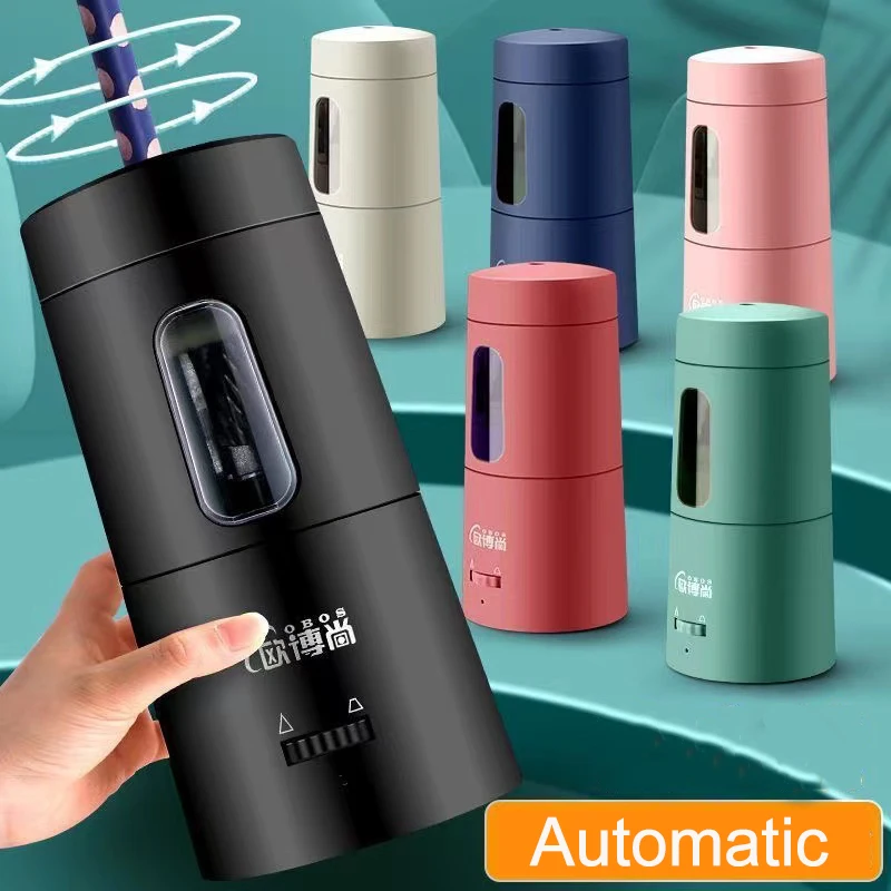 

School Electric Colored Supplies Automatic Charging Pencil Sketch Fully Sharpen Student Fast Pencils Stationery Sharpener