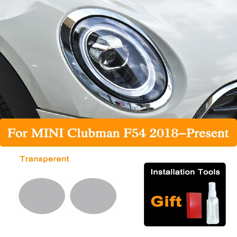 

Car Headlight Protection Tint Film For MINI Clubman F54 F55 JCW Cooper S Accessories Smoke Black Transparent TPU Sticker