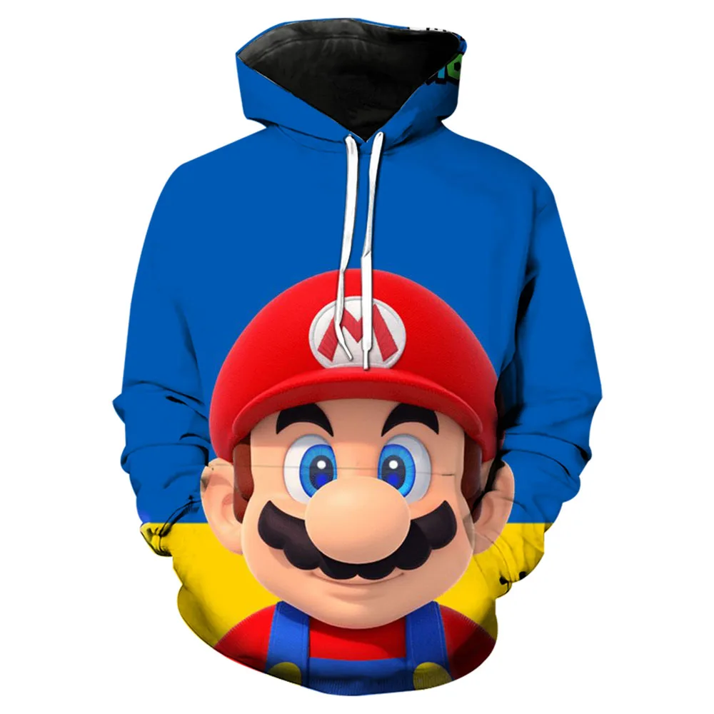 

Fashion Game Mario bros Hoodies Kids 3d Printed Sweatshirt Long Sleeve Clothes for Teens Boys Girls 3-14years Child Pullover