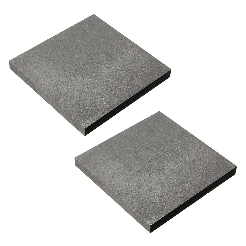 

2Pcs 100 X 100 X 10Mm 99.9%Pure Graphite Block Electrode Rectangle Plate