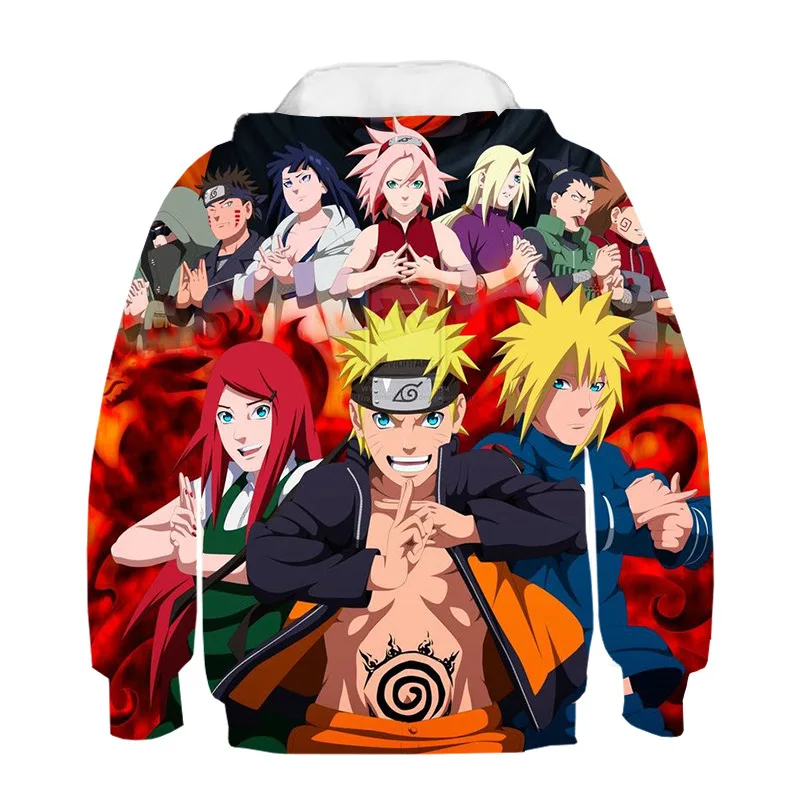 Аниме ниндзя удзумаки Учиха нару Повседневная Толстовка свитер Свитшот пальто