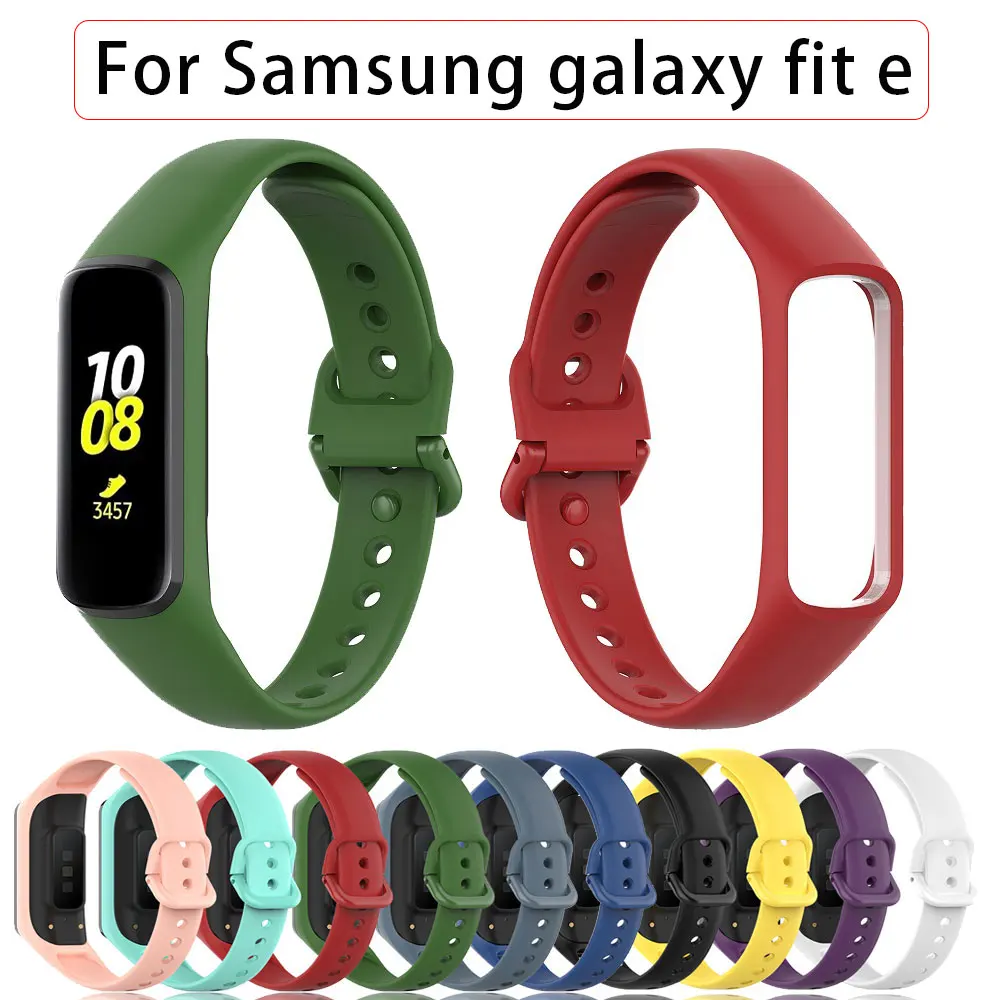 

Watch Strap For Samsung Galaxy Fit E SM-R375 Silicone Wrist Bracelet Smartwatch Accessories Smooth Watchband Correa