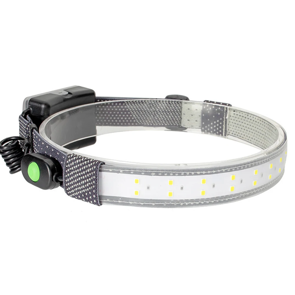 

26LED Auto Repair Head Lamps Adjustable Headband COB Warning Lights High Brightness 350LM Battery Powered for Outdoor Activities