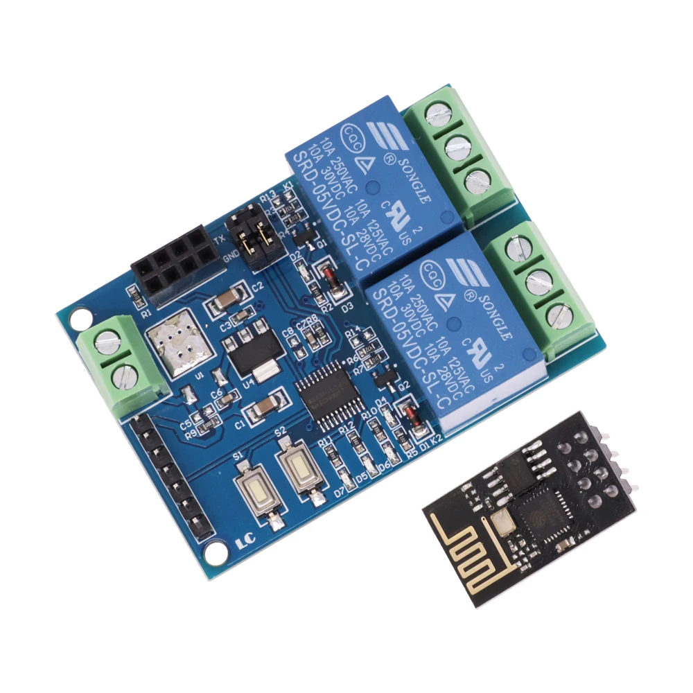 Релейный модуль ESP8266 ESP-01 5 В 1 канал 2 канала Wi-Fi умный дом дистанционное управление