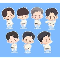 kpop bangtan boys acrylic cartoon double sided stand doll model accessories desktop decorations collection fan gifts jin suga jk