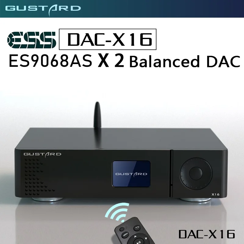 GUSTARD DAC-X16 Dual ES9068 сбалансированный декодер Bluetooth 5,0 MQA полное декодирование
