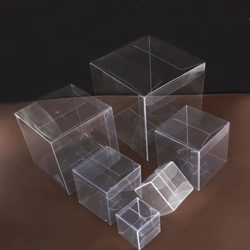 8x8x8 см с защитной пленкой прозрачная ПВХ коробка для конфет подарочная дня