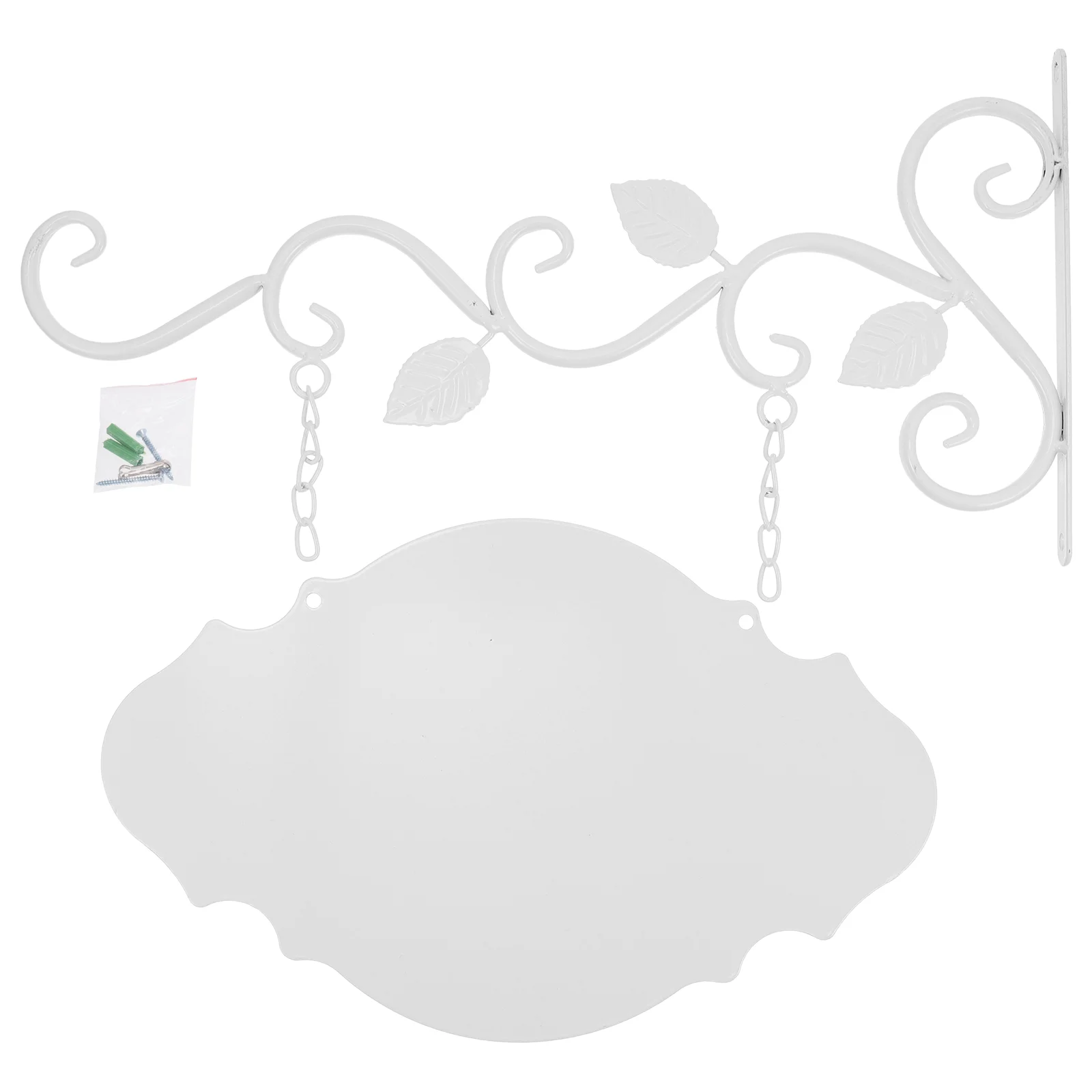 

Class Card Hook Wall-mounted Flowerpot Hanger Addresses Rack Ironwork Hanging Balcony Hooks Black Outdoor Planters