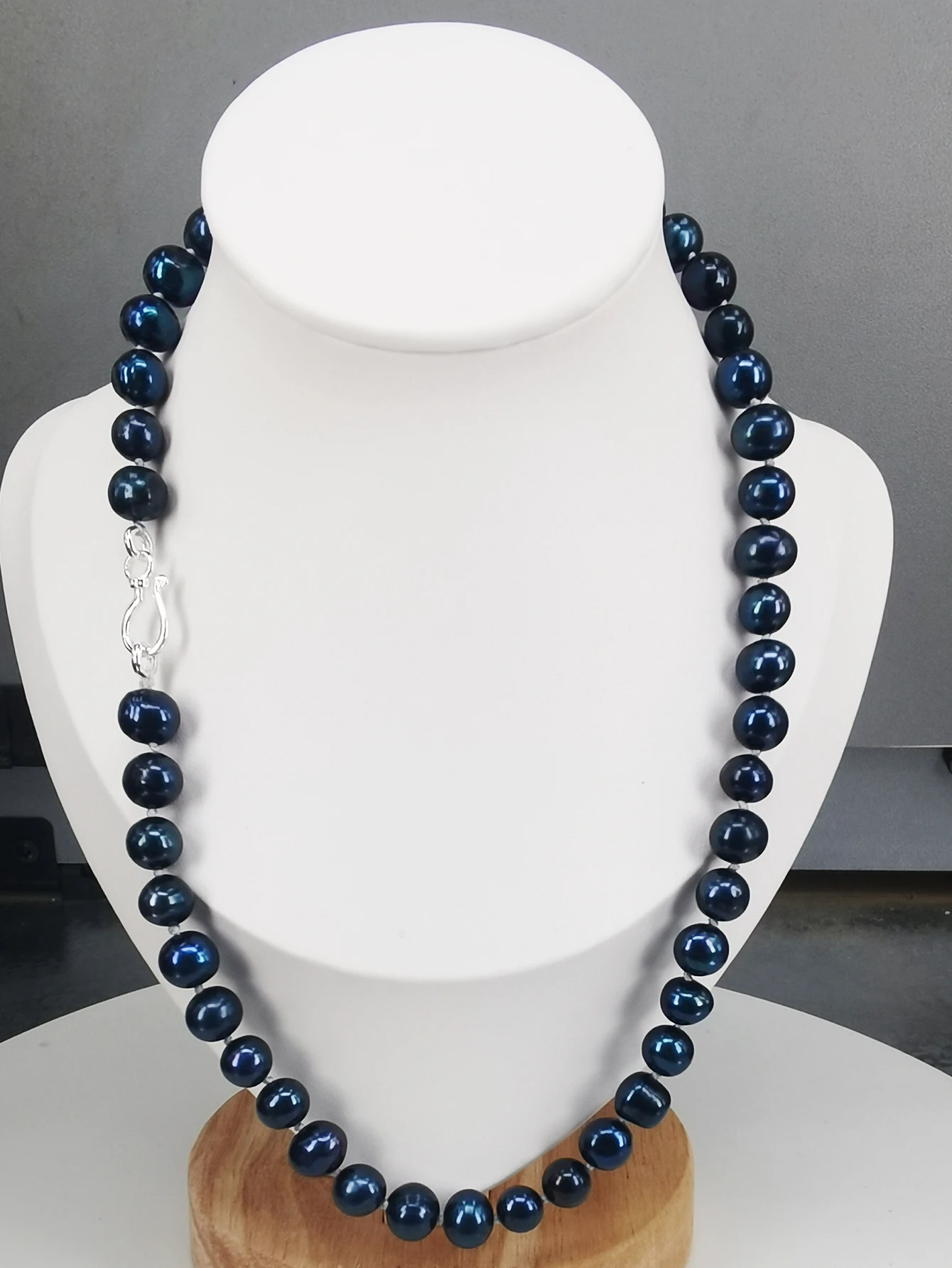 

Ожерелье из серебра пробы, 8-9 мм, Длина 42 см