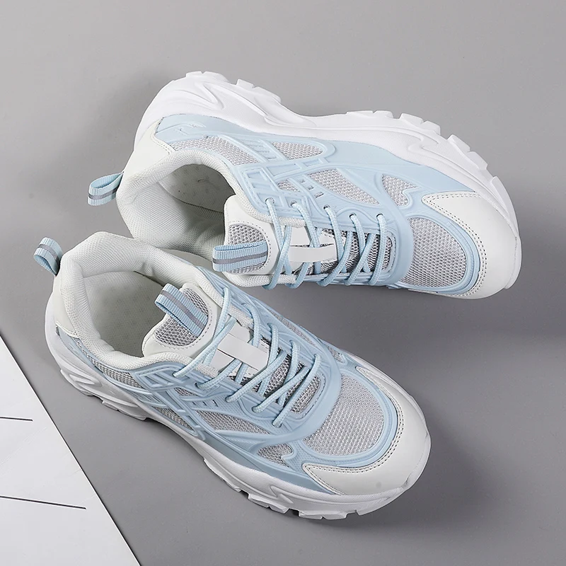 Fujeak Comfortable Casual Shoes for Women's Non-slip Sneakers Breathable Running Shoes Heightened Trendy Shoes Plus Size 35-42