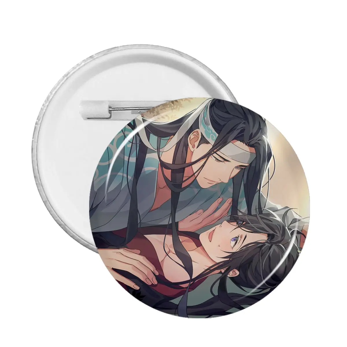 

Anime Mo Dao Zu Shi Badge Lan Zhan Wei Ying Brooch for Clothes Awesome Lapel Pins PVC Decoration Gift