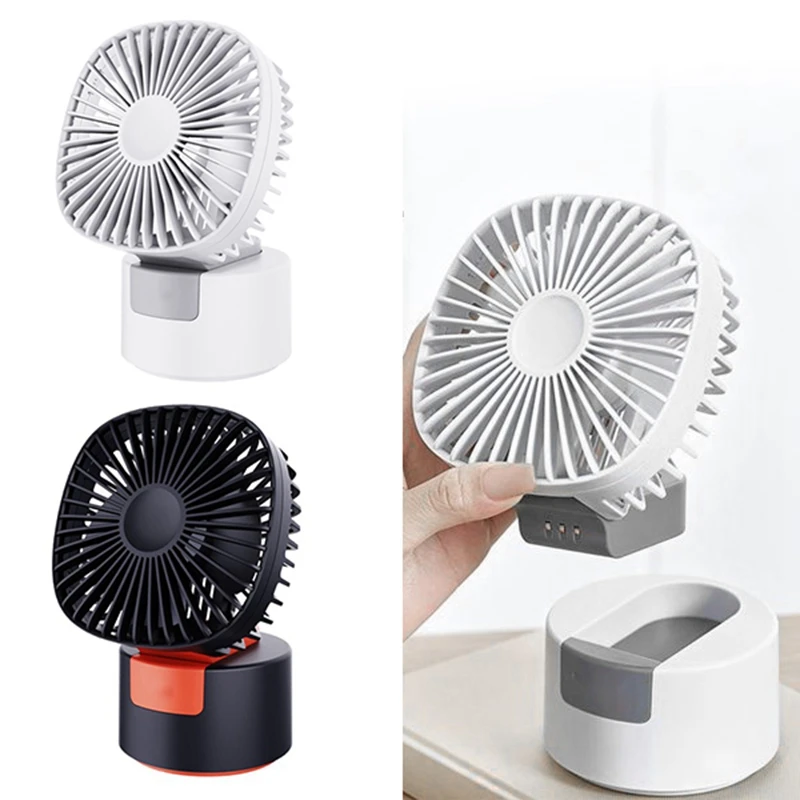 

Mini USB Charge Desktop Fan Personal Portable Cooling Fan 180 Rotation Adjustable Angle For Office Household