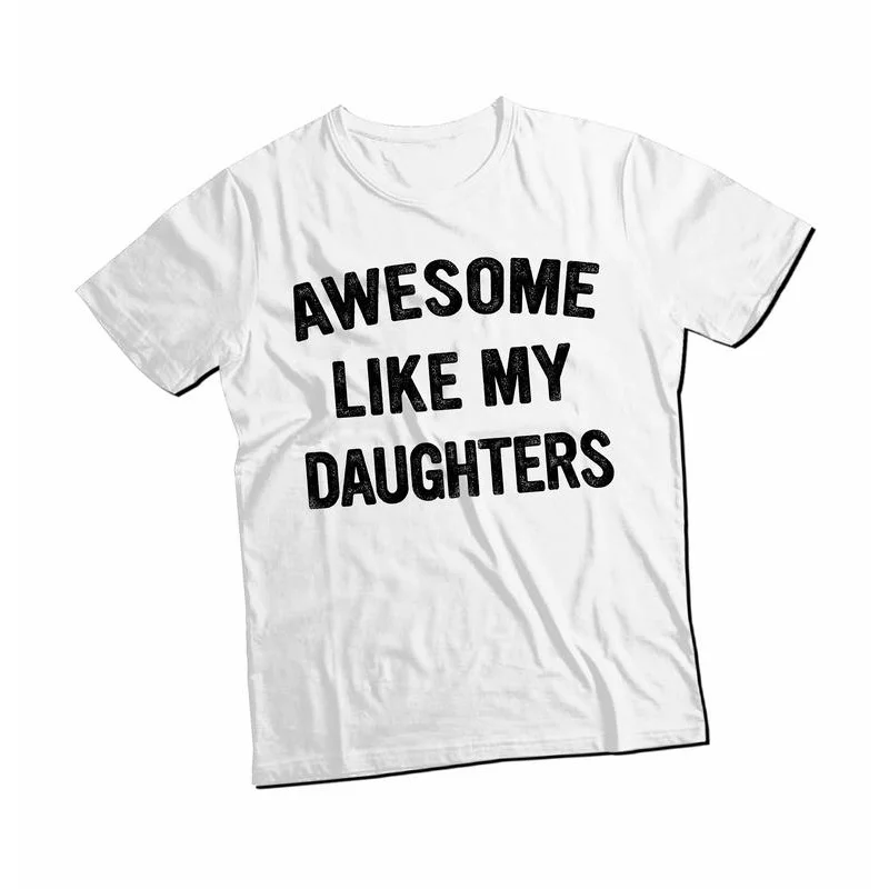 Подарок Like My Daughters Футболка для папы от дочки футболка номер 1 потрясающий папа