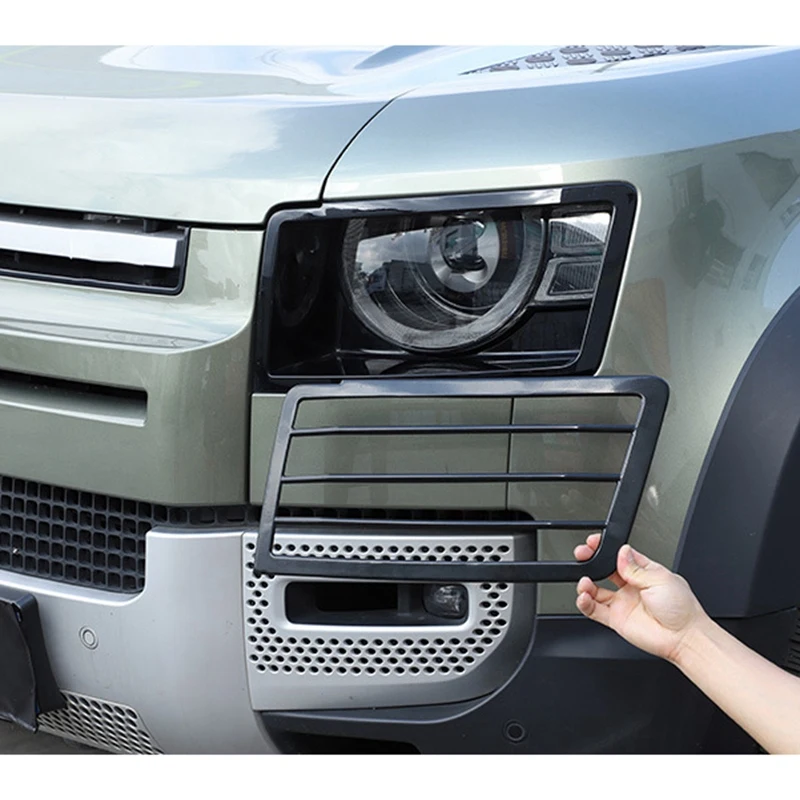 Металлический передний абажур светодиодная крышка для фары решетка 2020-2022 Land Rover