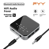 fever hifi aptx llhd low latency bluetooth 5 2 audio receiver transmitter adapter wireless 3 5mm aux for car tv stereo system