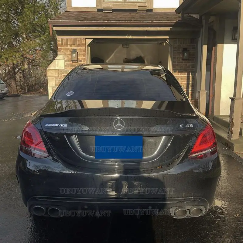 Для Mercedes Benz C Class Sedan 4-дверный W205 C180 C200 C260 C300 спойлер 2015-2021 автомобильное заднее