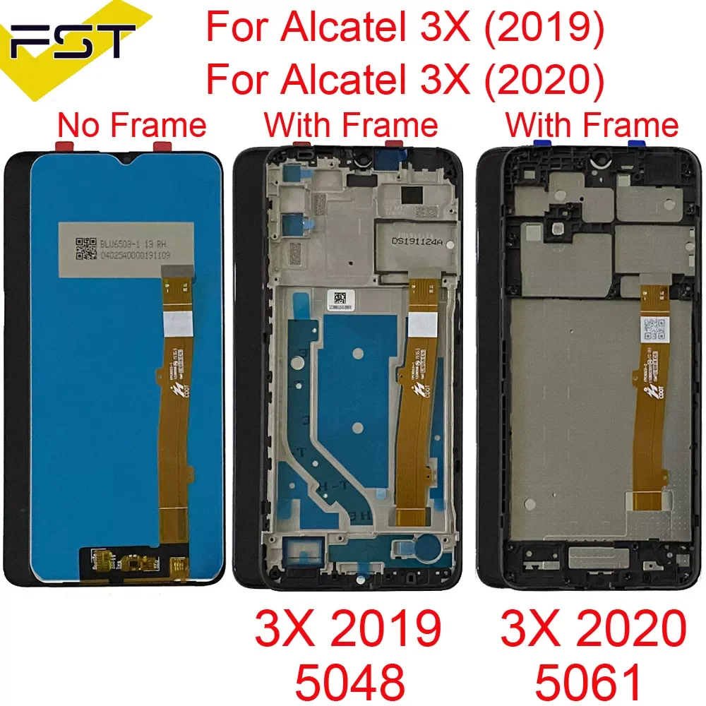 

For Alcatel 3X 2020 LCD 5061K 5061U 5061 LCD Screen Touch Display Assembly For Alcatel 3X 2019 5048 5048Y 5048A 5048I 5048U LCD