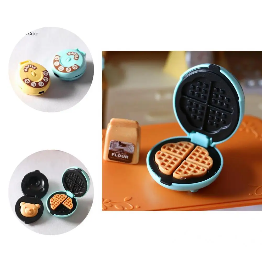 

Lightweight 7Pcs/Set Lovely Plastic Dollhouse Toaster Model Plastic Mini Toaster Toy Funny Dollhouse Accessories