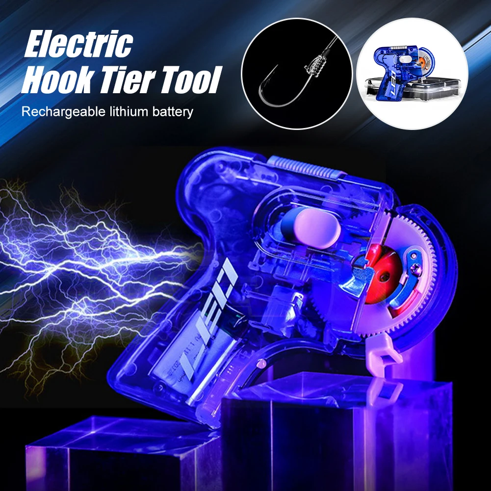 

Fishing Hook Tier Tool 300mAh USB Rechargeable Automatic Electric Fish Hook Tier Knot Machine Fishing Hook Line Tie Accessories