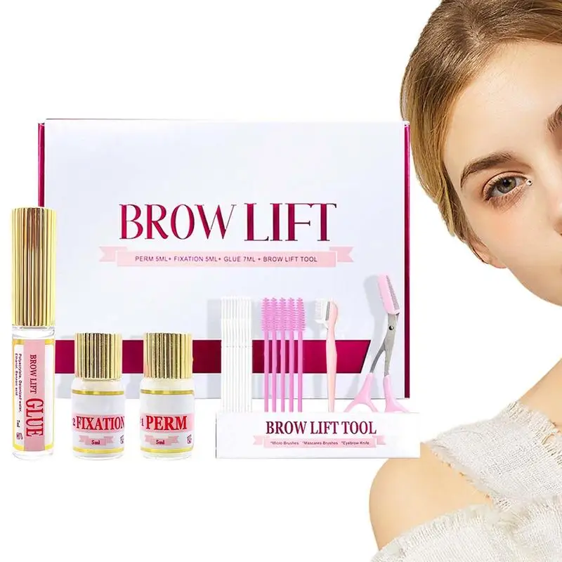 

Eyebrow Perm Kit Keratin Eyelash Lifting Eyebrow Perm Brow Lamination Kit For Fuller And Messy Eyebrows Suitable For Salon Home