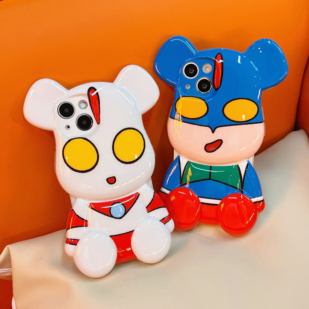 

Bandai Disney Salted Egg Superman Protective Case for Apple 11 12 13 11Pro 12pro 13pro promax x xs xr xsmax cartoon phone case