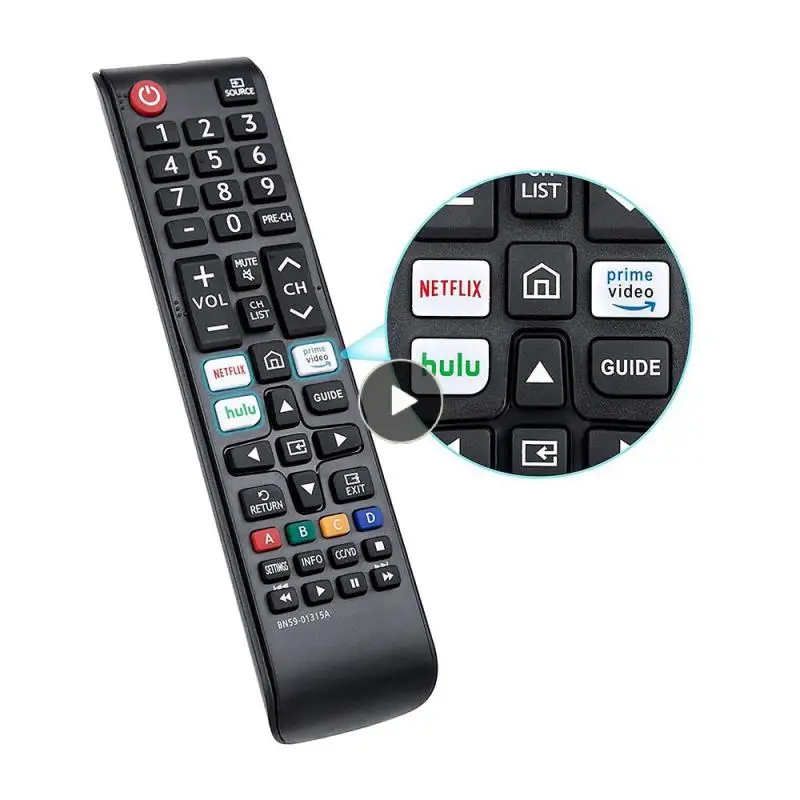 

Easy To Use Remote Control 3 Shortcut Buttons Universal Remote Universal Replacement For Qn800a-qn90a-qn900a-q60a-q70a Infrared
