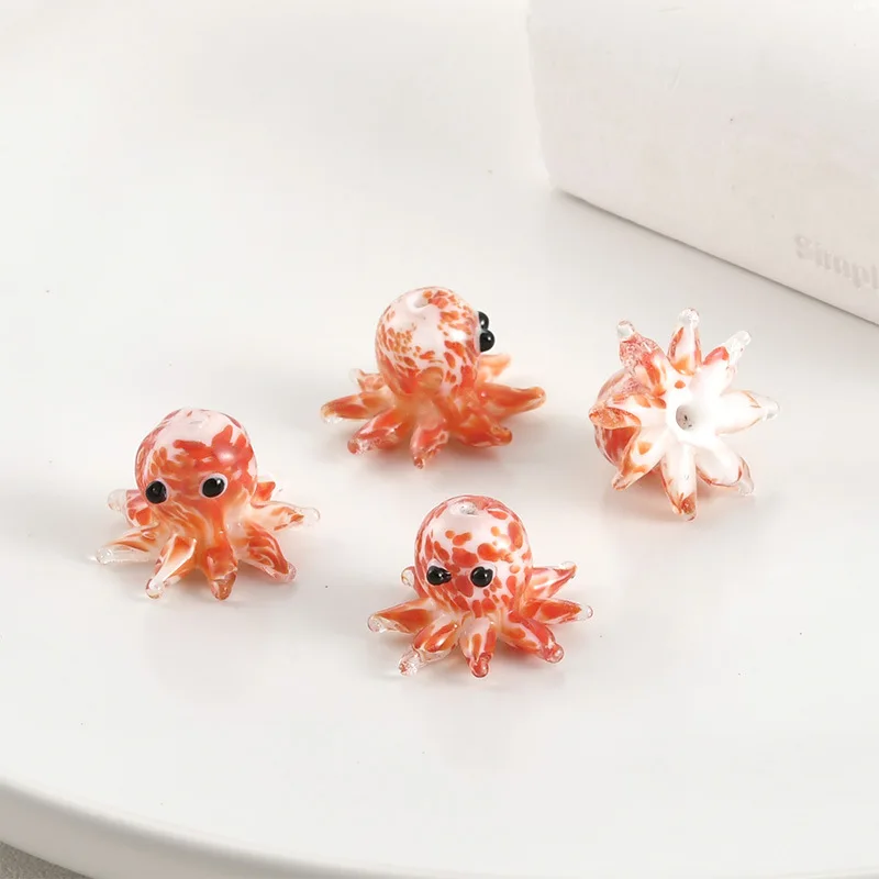 Бусины-осьминоги для изготовления украшений 2 шт