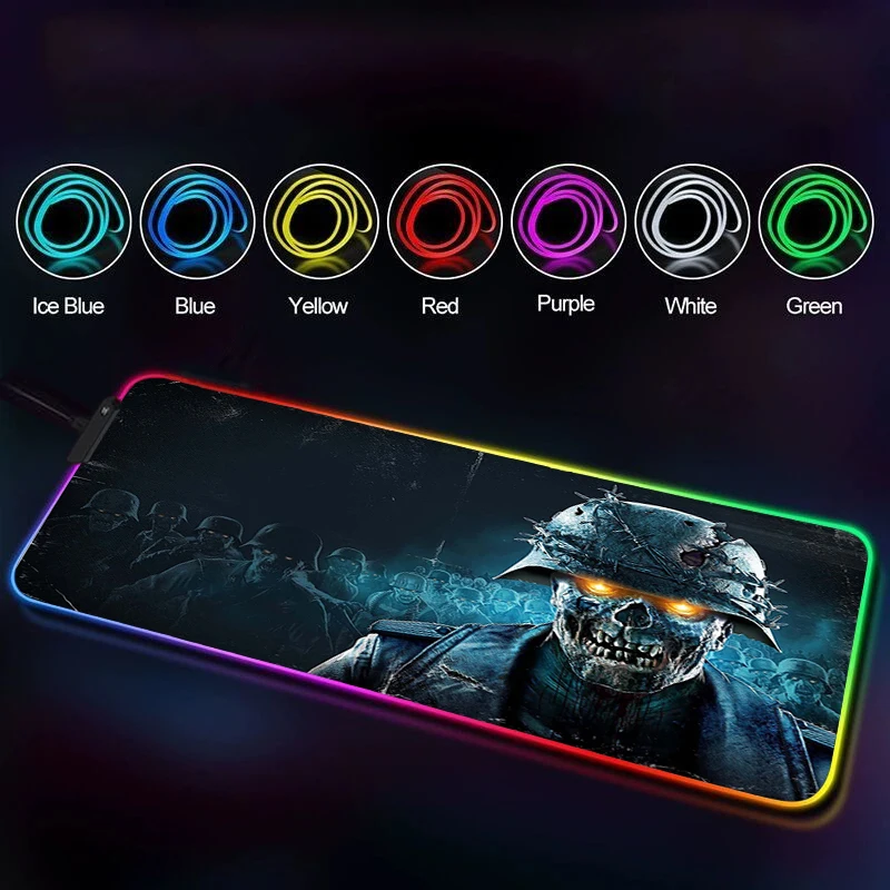 

Подсветка настольные аксессуары светящийся коврик для мыши геймерский RGB Аниме Коврик для мыши Охота душевая клавиатура шкафчик игровой ко...