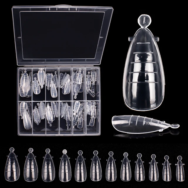 120 шт. формочки на шпильках для быстрого наращивания ногтей |