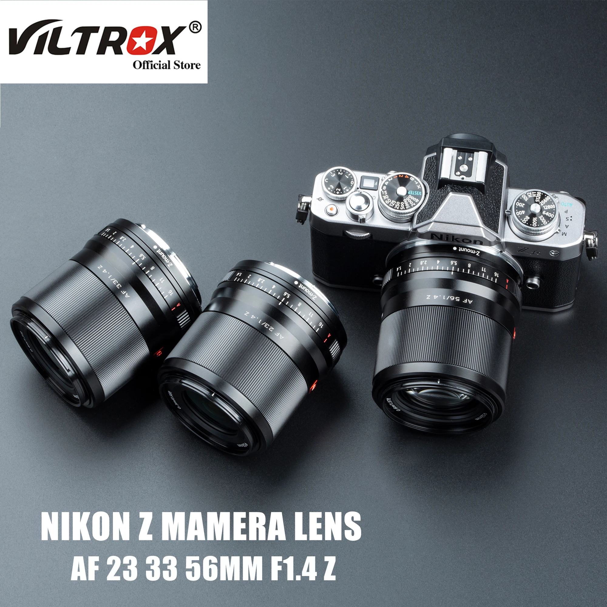 Купи VILTROX 13mm 23mm 33mm 56mm F1.4 Auto Focus Large Aperture Portrait Wide Angle APS-C for Nikon Z Mount Camera Lens Zfc Z6 Z7 Z5 за 16,740 рублей в магазине AliExpress