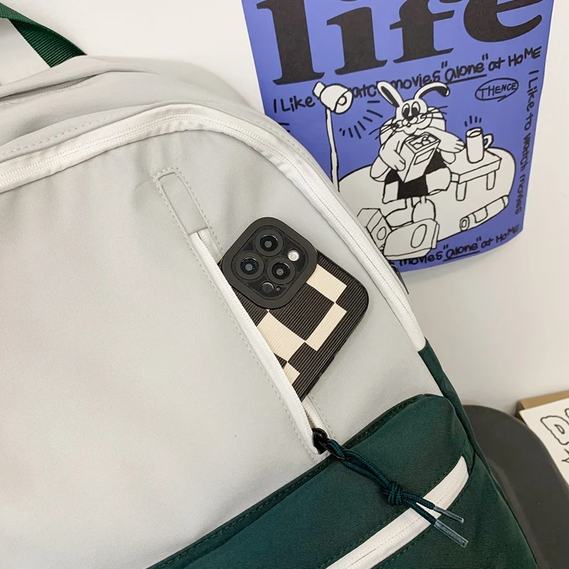 High School Students Casual Fashion Simple Large Capacity Small Fresh Secondary School Students Backpack Female Shoulder Bag Col