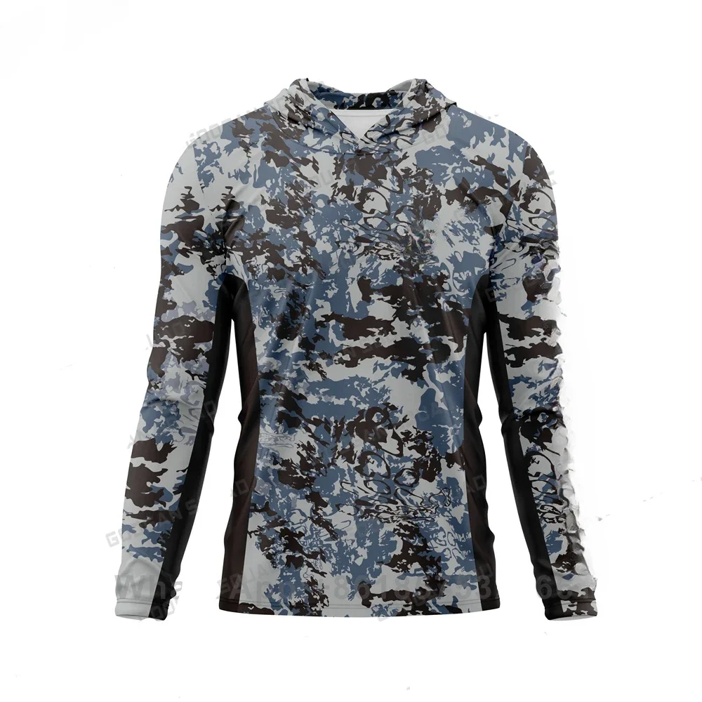 Мужская рубашка для рыбалки Squad Upf 50 охлаждающая толстовка с капюшоном