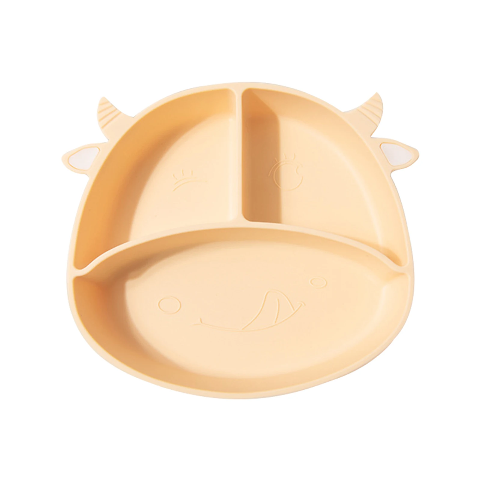 

Eating Kitchen Food Feeding Bowl Home Portable Toddler Plate Cute Silicone Fruit Kids Strong Suction Storage Tray Baby Non Slip
