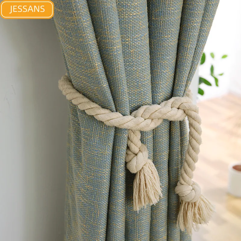 

Плотные затемняющие шторы из хлопка и льна, светильник шные однотонные занавески в скандинавском стиле для гостиной и спальни, товары на за...