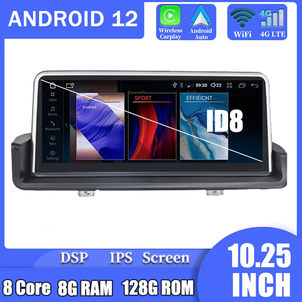 

Android 12 Touch Screen 10.25 Inch Multimedia Video Player GPS Navigation For BMW 3 Series E90 E91 E92 E93 2005 - 2012 Car Radio
