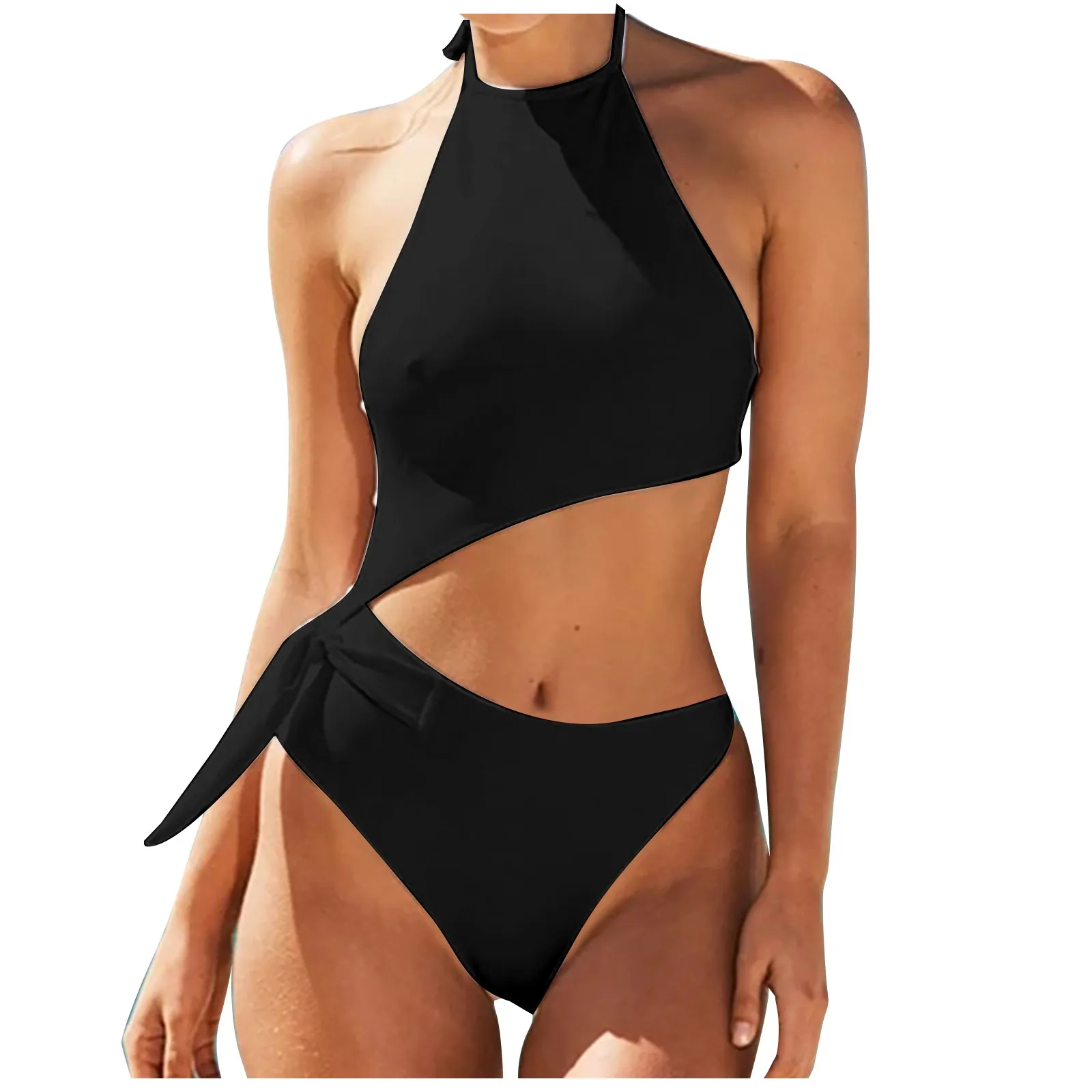 

Women's Bikini Solid Color Set Swimsuit One-piece Swimsuits For Women Beachwear купальники женские Traje baño mujer 수영복 여자 2023