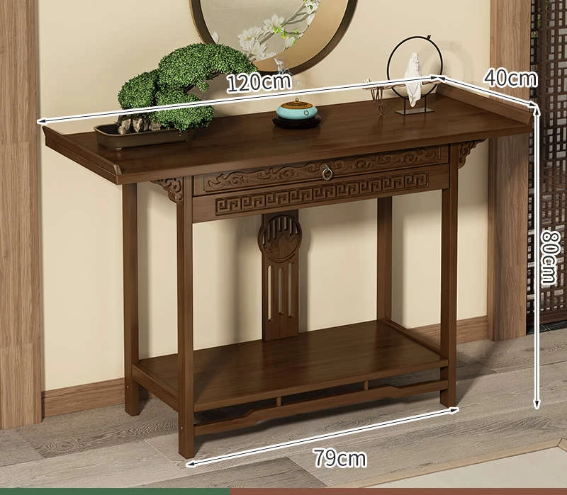 Оформирующий стол из цельного дерева Будды шкаф для храм бога богатства стоячий