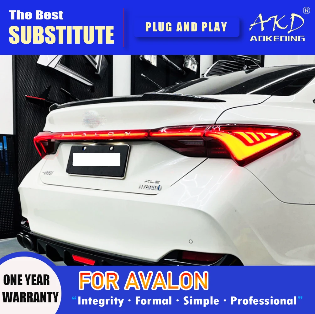AKD Đuôi Đèn Cho Xe Toyota Avalon Đèn LED Dây Tóc 2018-2020 Avalon Sau Sương Mù Phanh Nhan Phụ Kiện Ô Tô