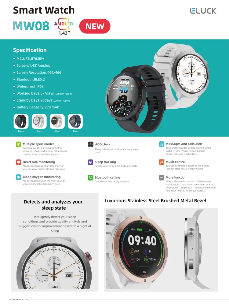 Самый продаваемый товар 2023 Смарт-часы AMOLED новинка с дисплеем часы для женщин