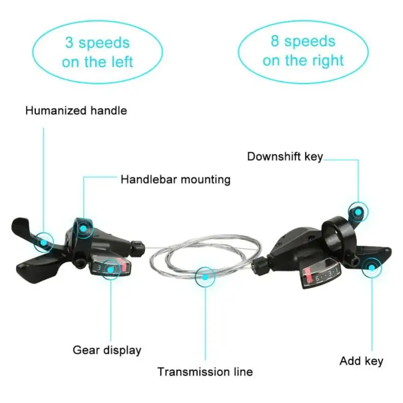 Пальцевой циферблат черный рычаг аксессуары для велосипедного триггера