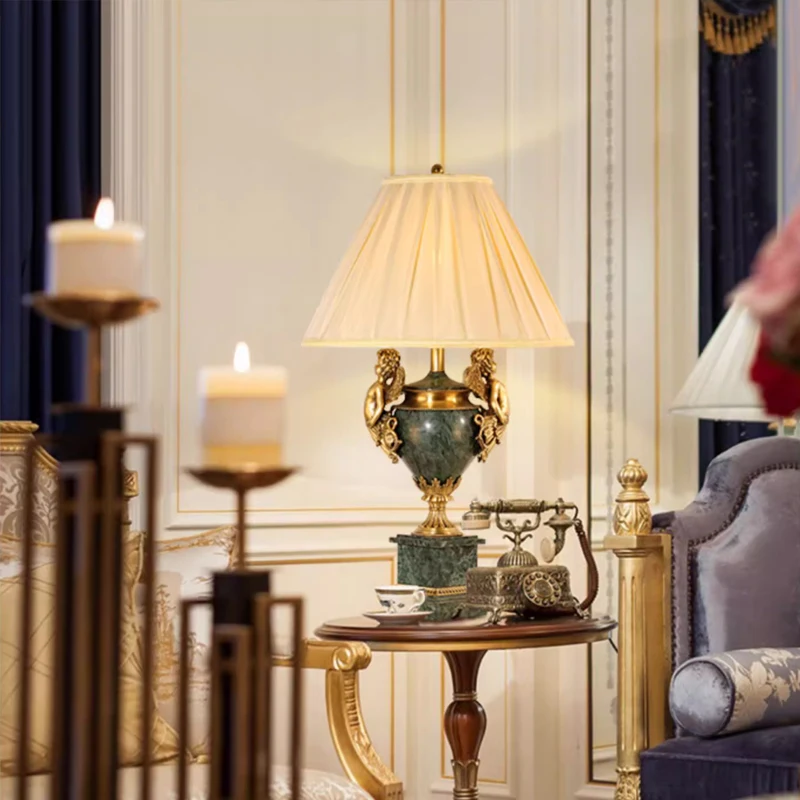 Латунные настольные лампы с бирюзовым журавлем медная настольная лампа