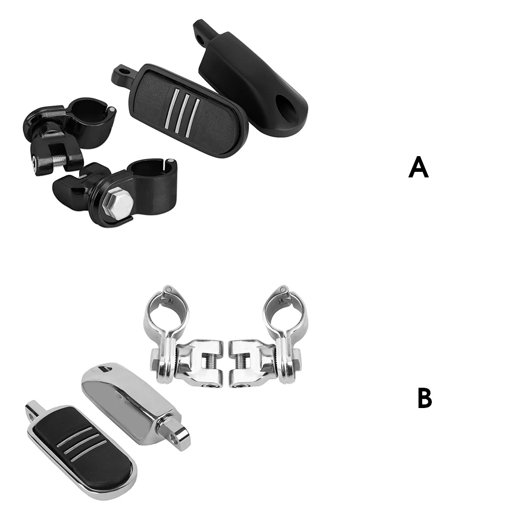 

1 Pair Motorbike Pedal Mounting Bracket Professional Anti-slip Replacing Upgrading Parts Replacement for XL883/1200 Black
